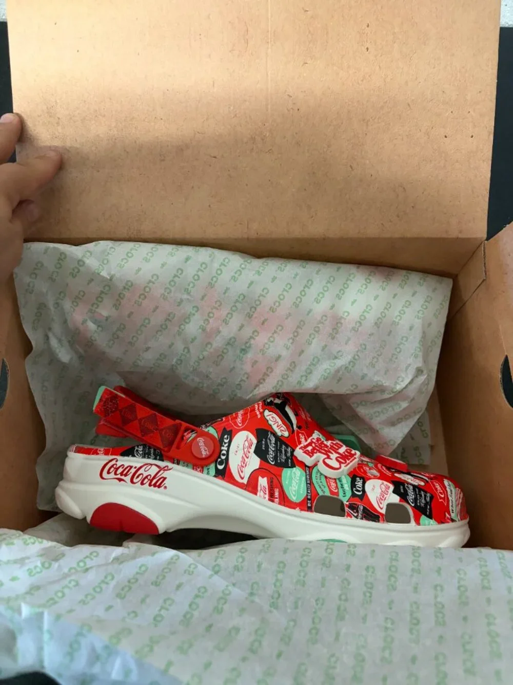 New Crocs Coca Cola Coke All-TerraIn Clog Men’s Size 13 Red / White 209312-100